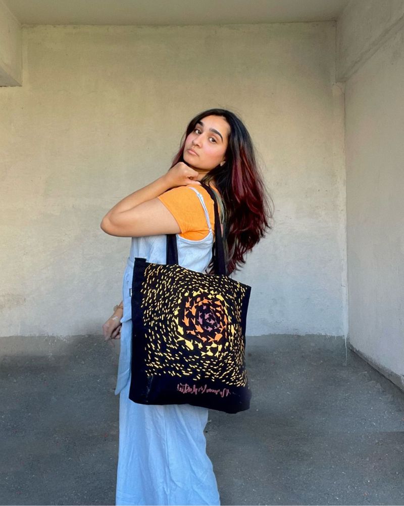 Large Zipper Tote Bag - No Room For Plastic