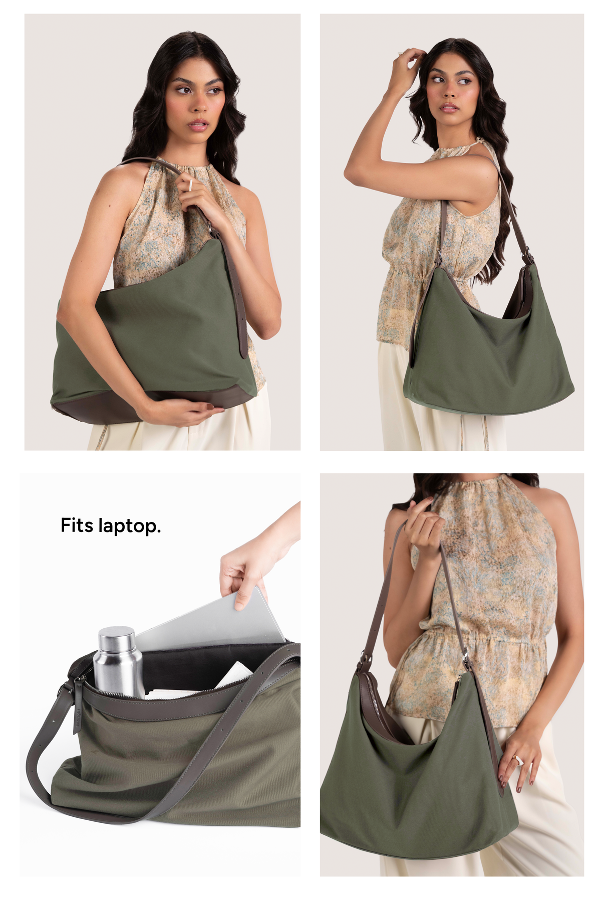 Moss Crossbody Laptop Bag