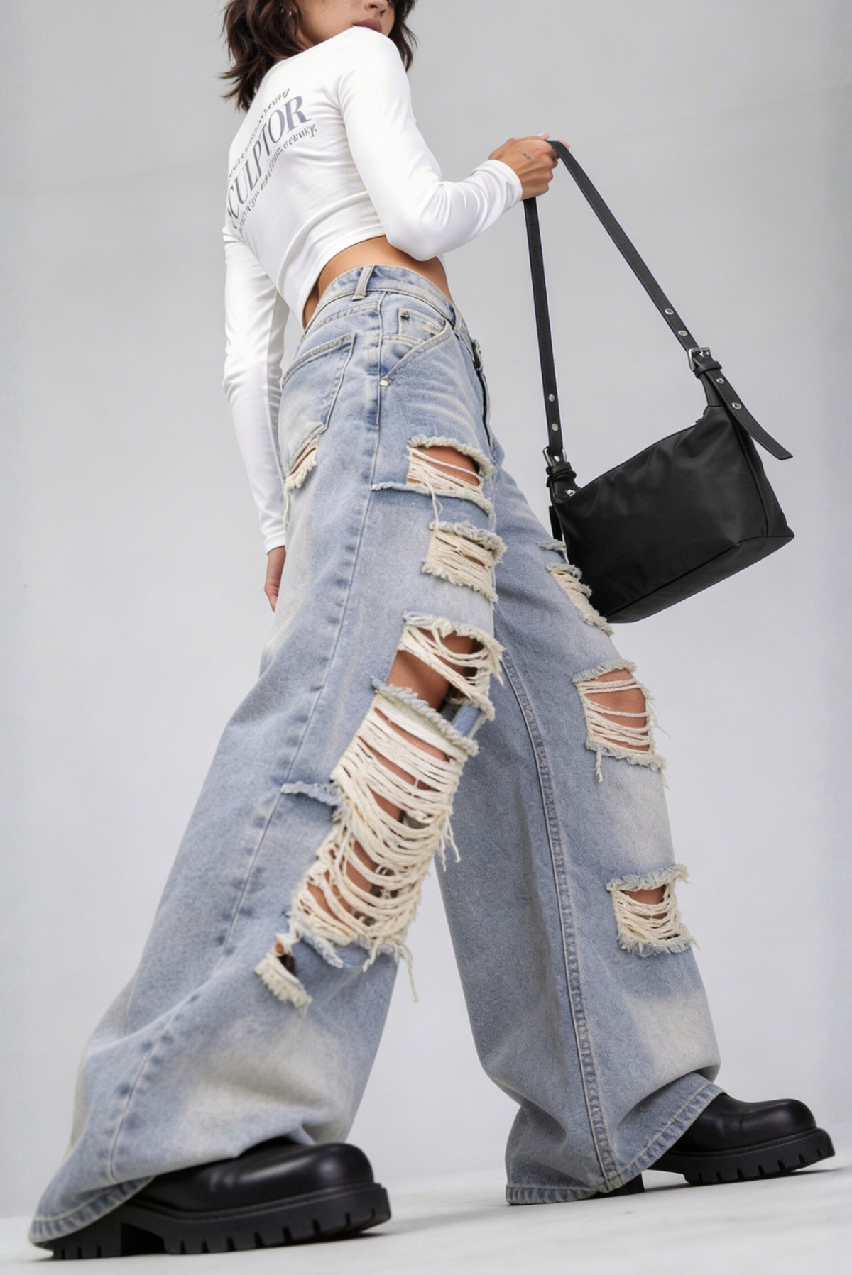 THE DEMI CROSSBODY BAG (BLACK)