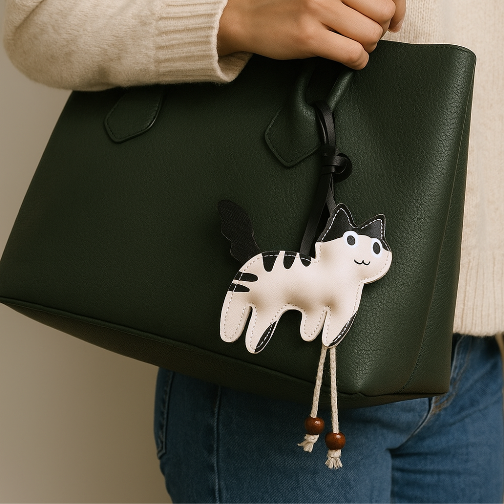 whiskers crochet cute bag charm accessory