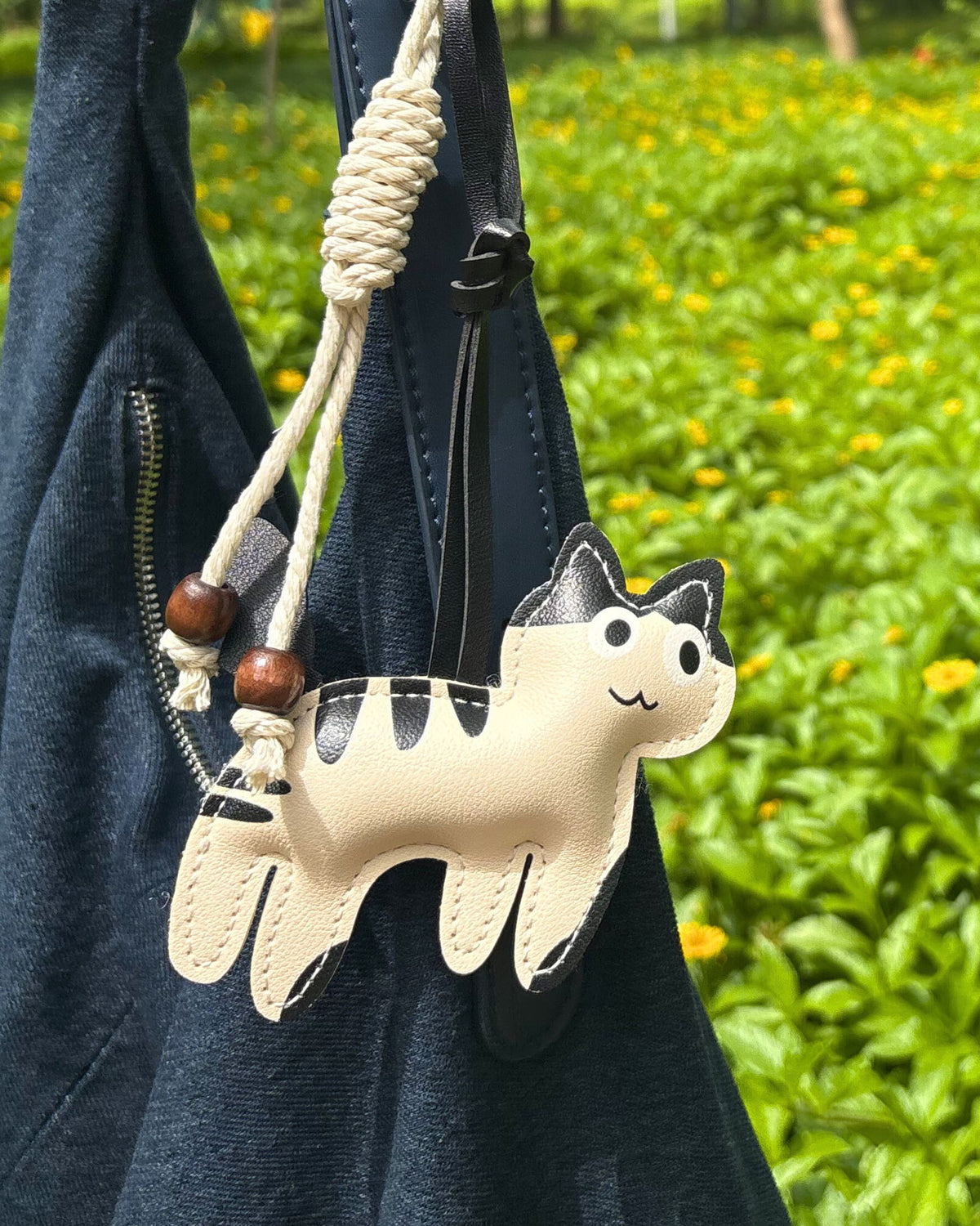 whiskers crochet cute bag charm accessory