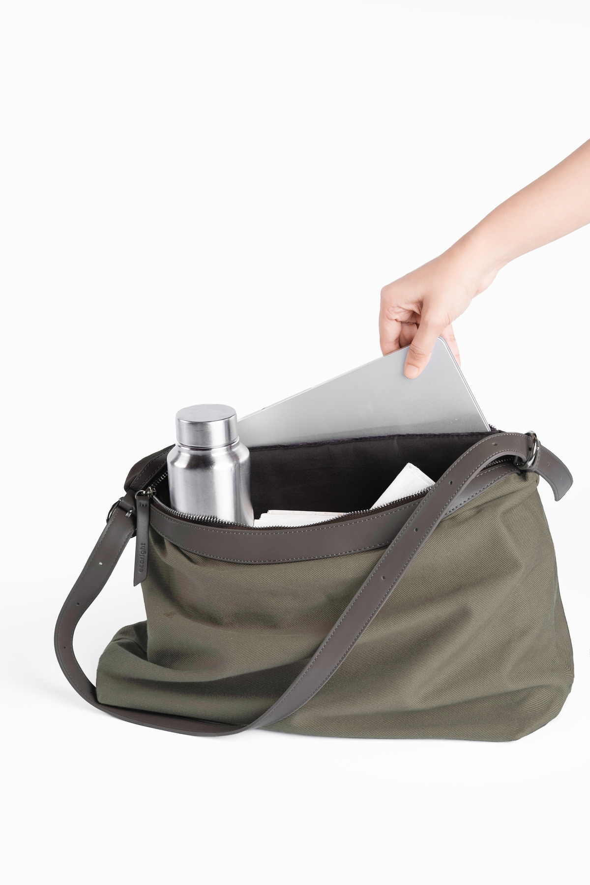 Moss Crossbody Laptop Bag