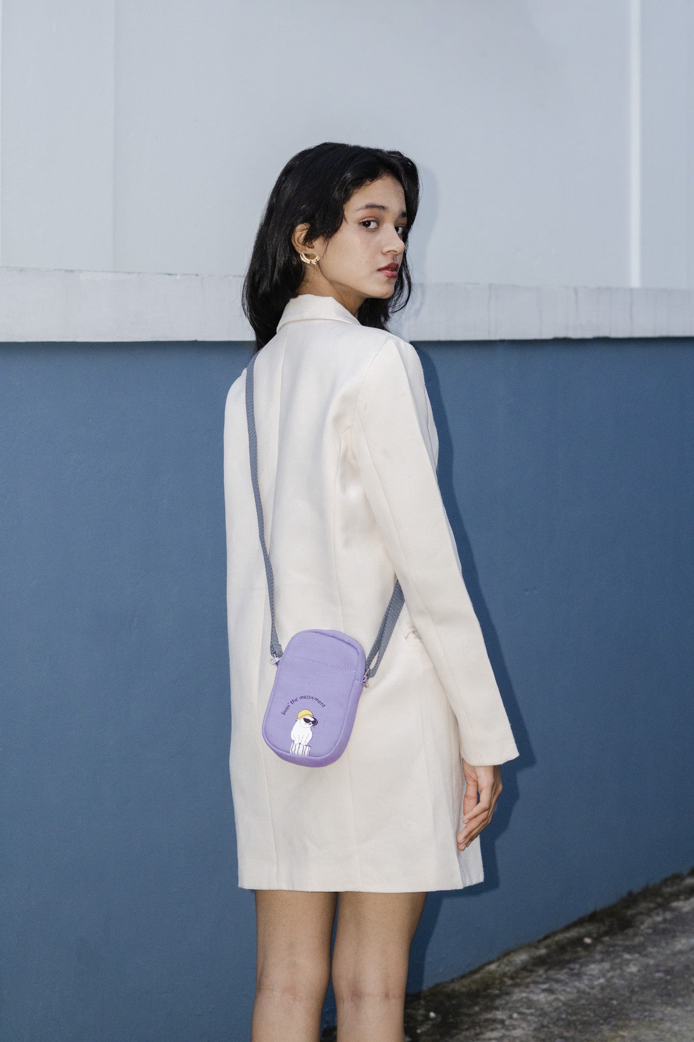 The Phone Bag (Meowment) & Zipper Tote Bag (Paws Off)