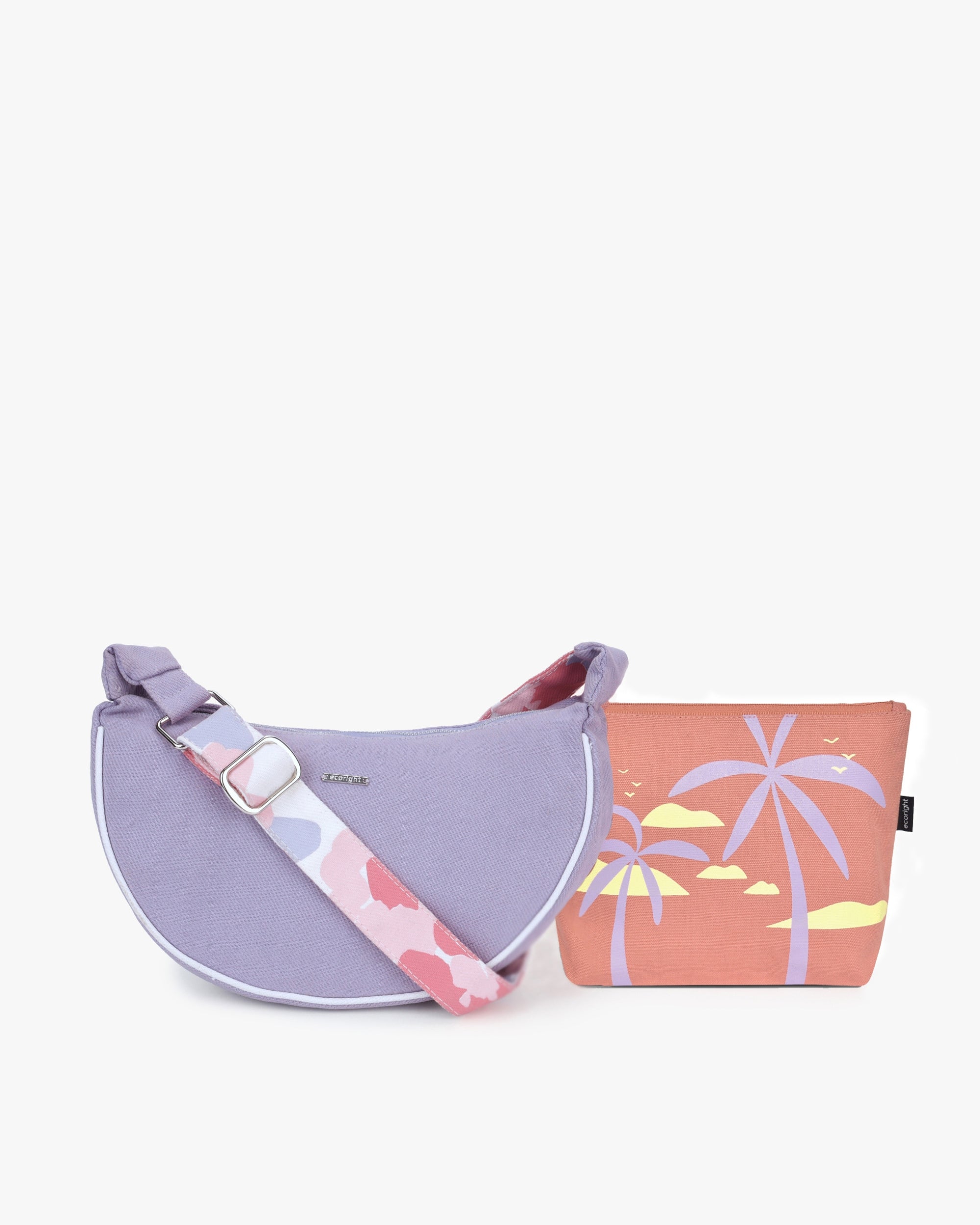 The Tsuki Sling (Blossom) & Cosmetic Pouch (Summer Haze)
