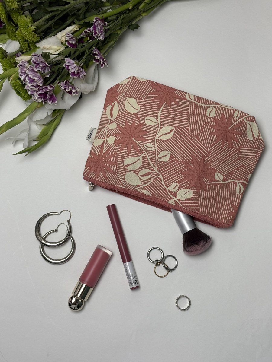 The Box Sling (Night Bloom) & Cosmetic Pouch (Spring Rhapsody) - Ecoright