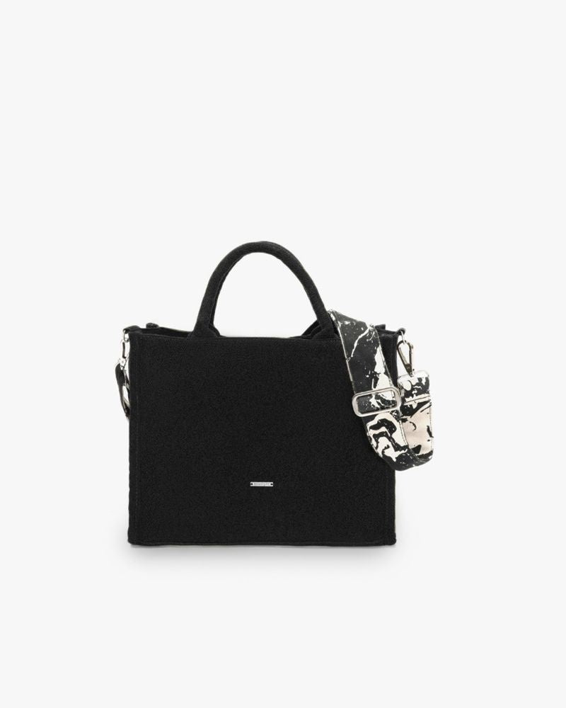 Ladies black satchel bag sale