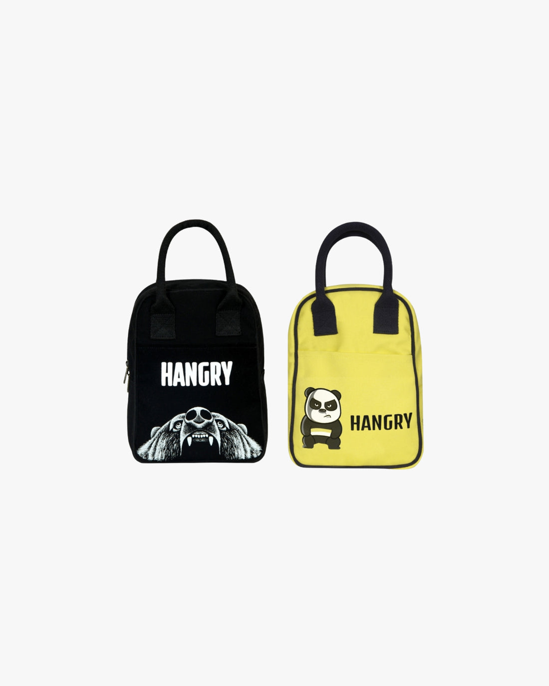 Insulated Lunch Bag (Pack of 2) - Hangry Bear and Hangry Panda