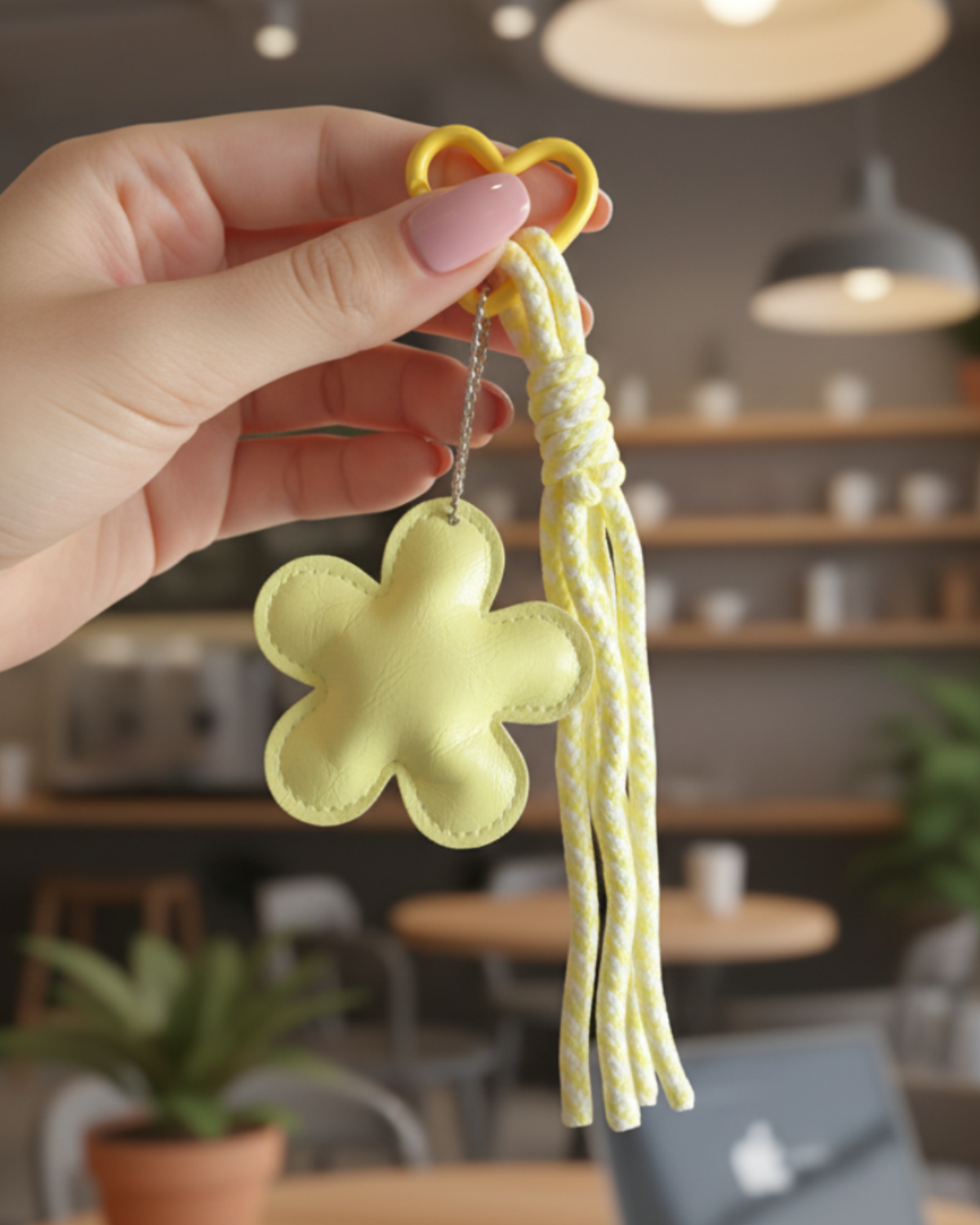 lemonie crochet citrus bag charm