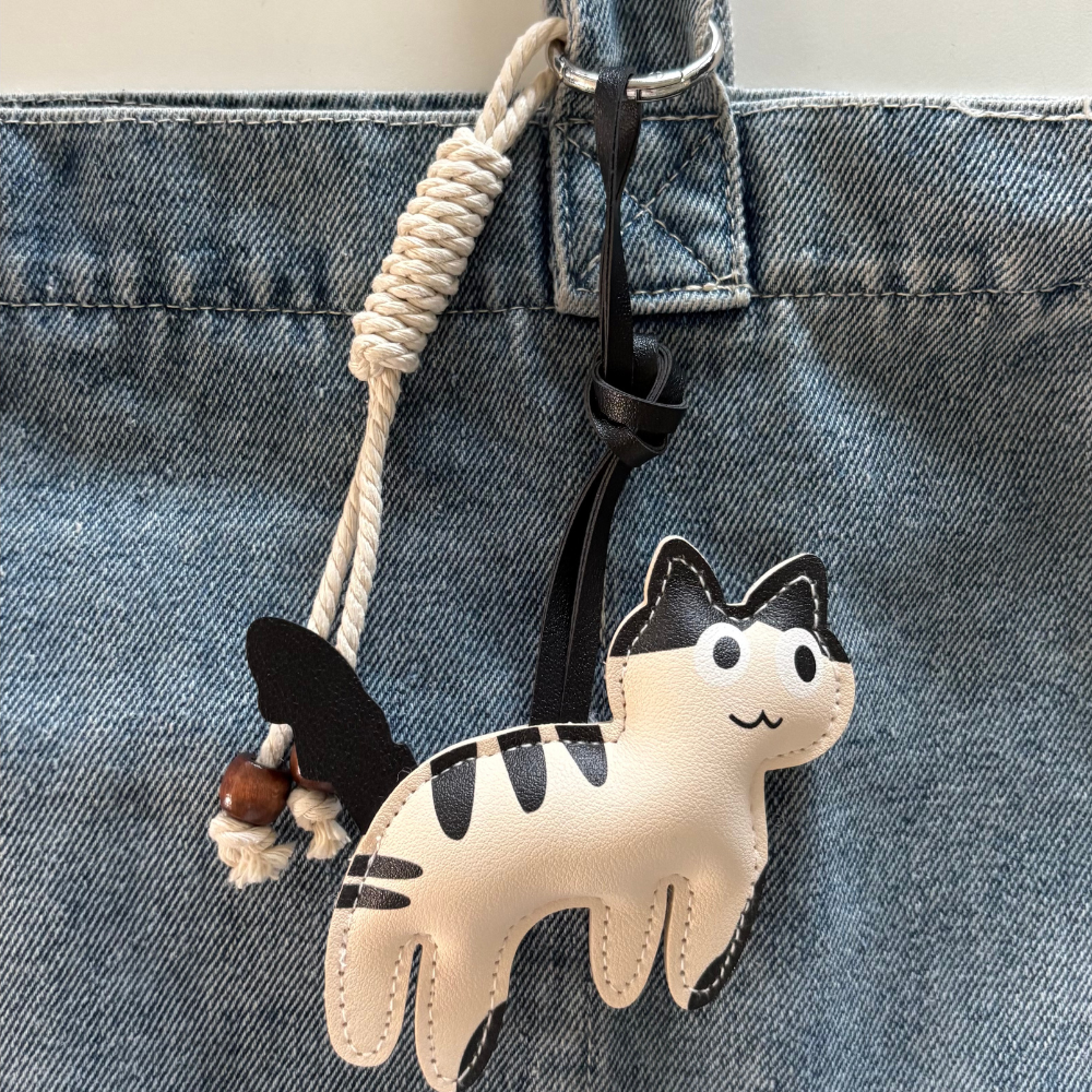 whiskers crochet cute bag charm accessory