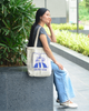 Coffee Head Zipper Tote Bag
