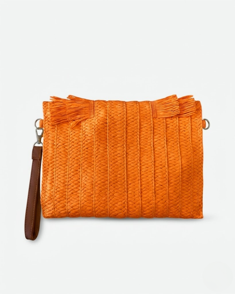 Sunset Fringed Clutch
