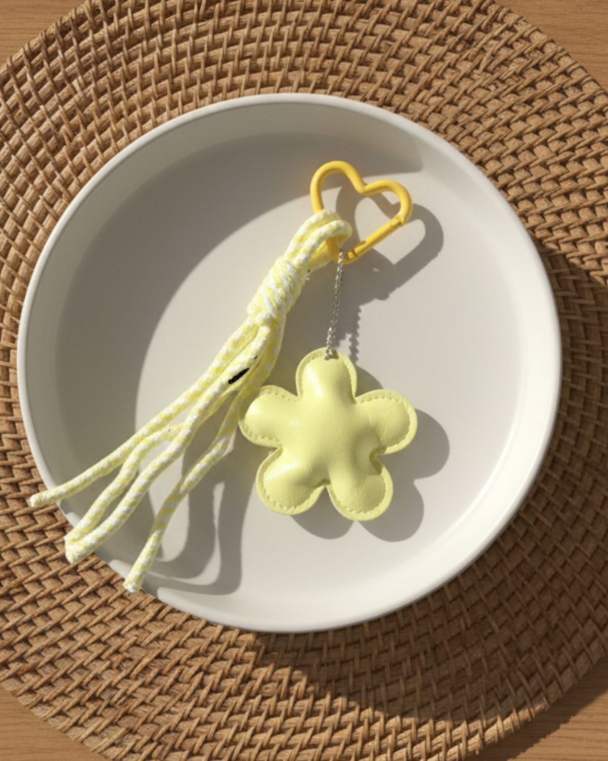 lemonie crochet citrus bag charm