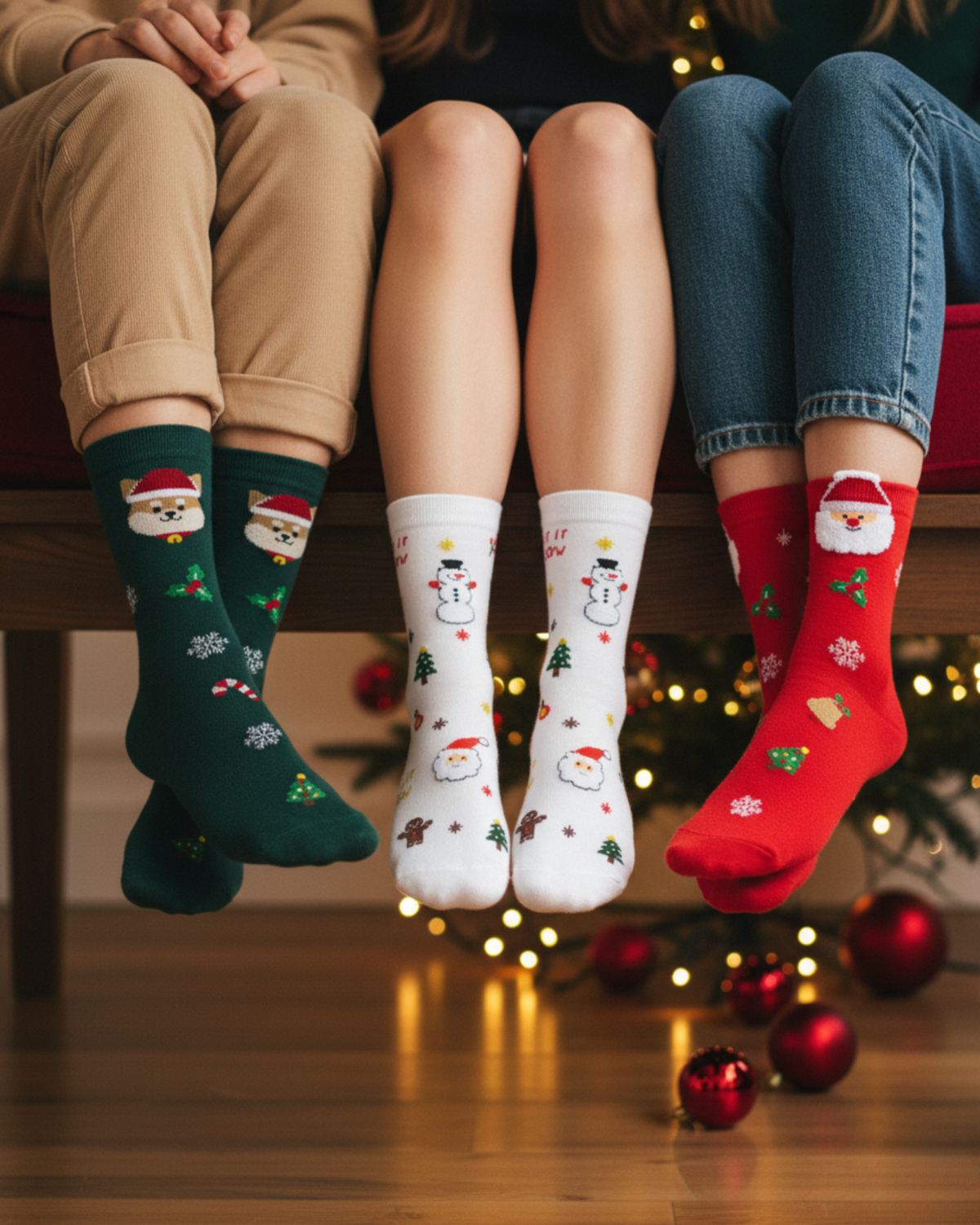 Holiday Mix ( Pack of 3 ) Crew Socks