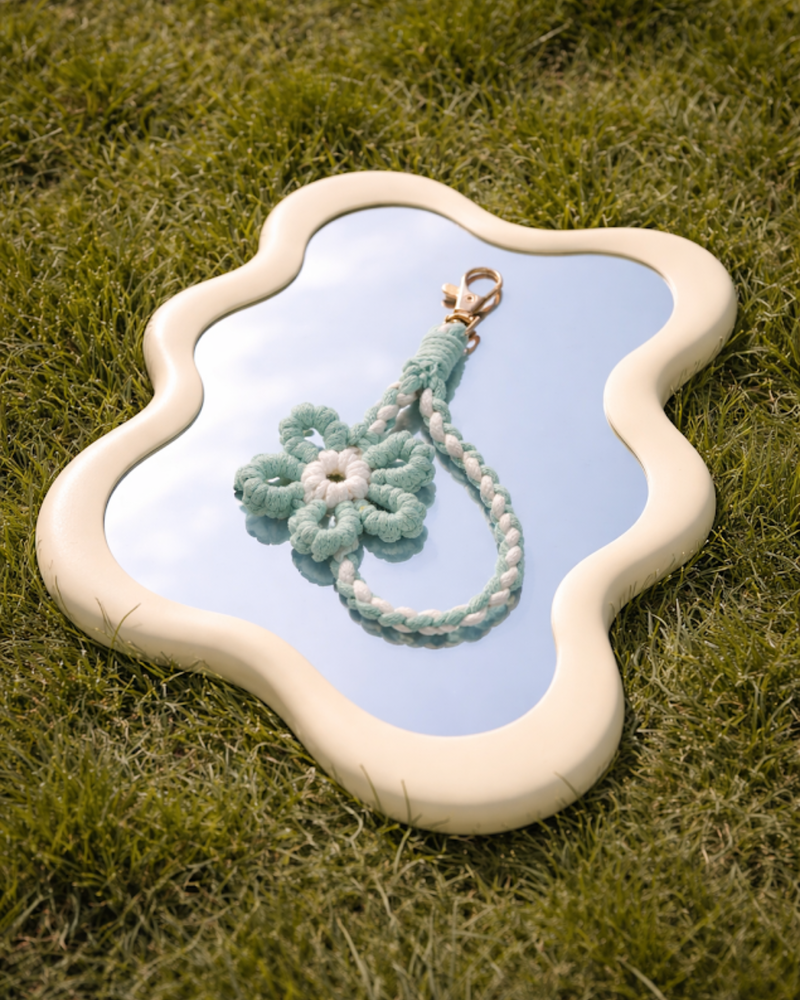 Poppy Crochet Phone Charm