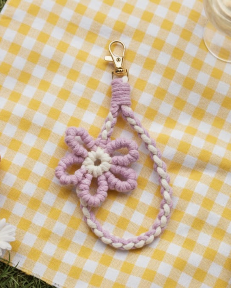 Petal Crochet Phone Charm