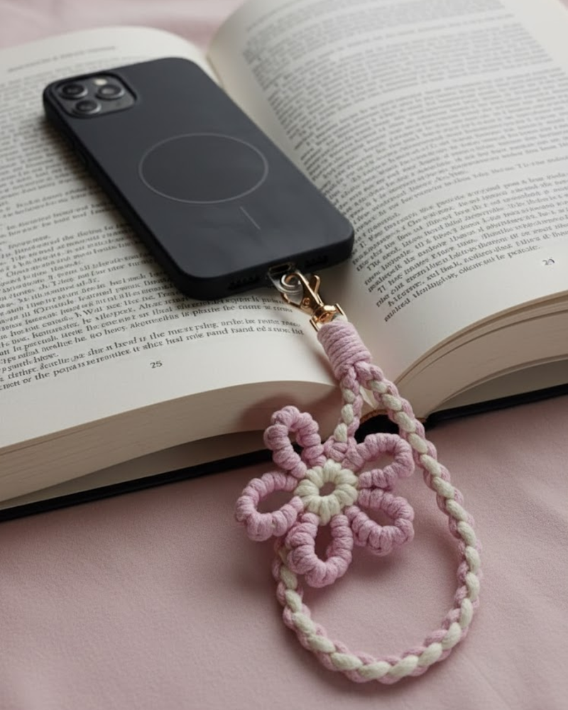 Petal Crochet Phone Charm
