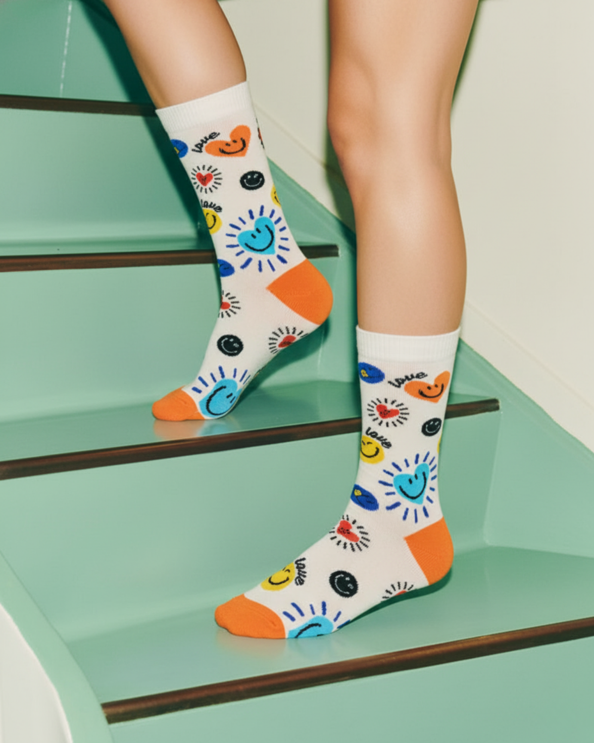 Mismatch Society ( Pack of 2 ) Crew Socks