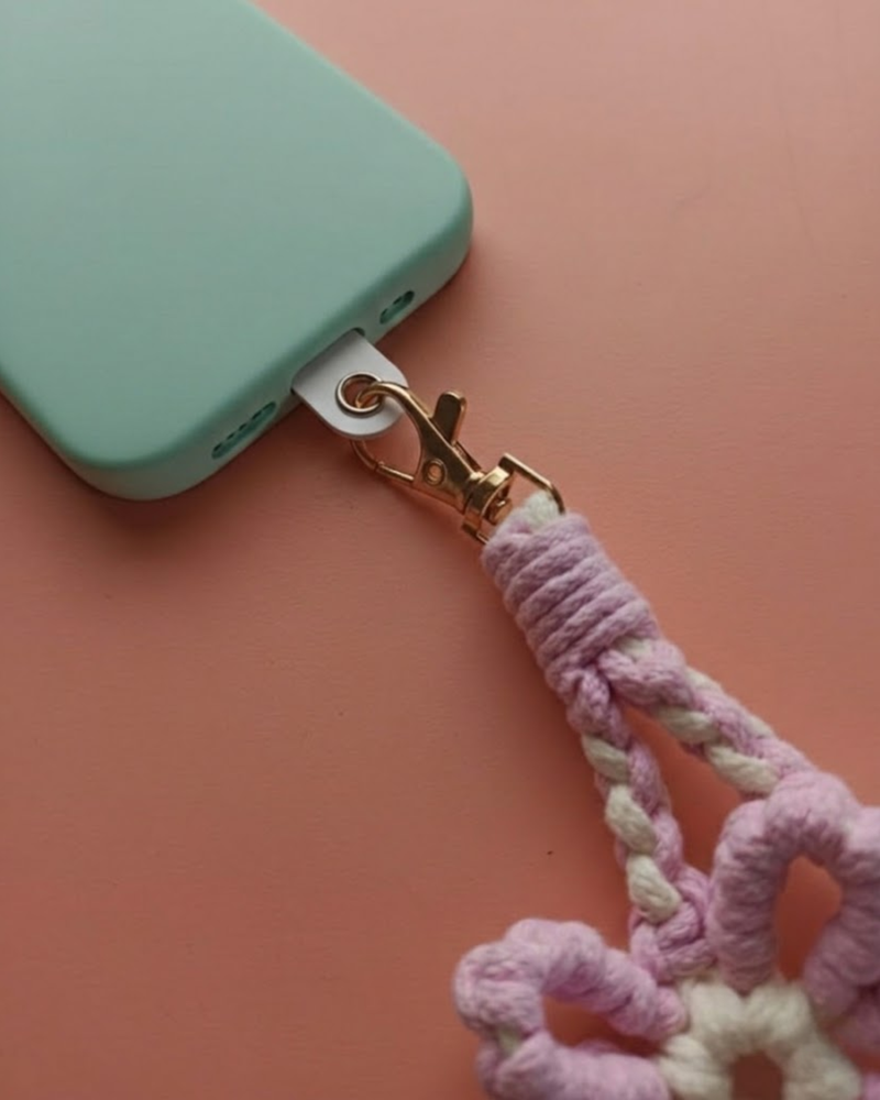 Petal Crochet Phone Charm