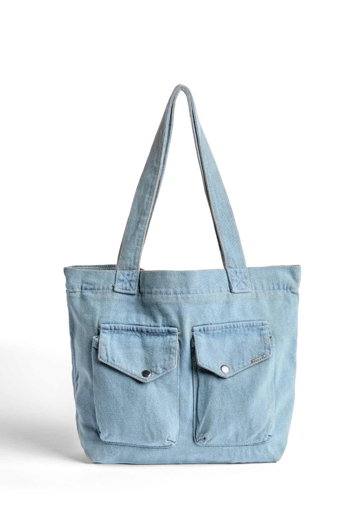 April Denim Tote Bag