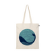 SIMPLE TOTE BAG - WHALE DOODLE- NATURAL