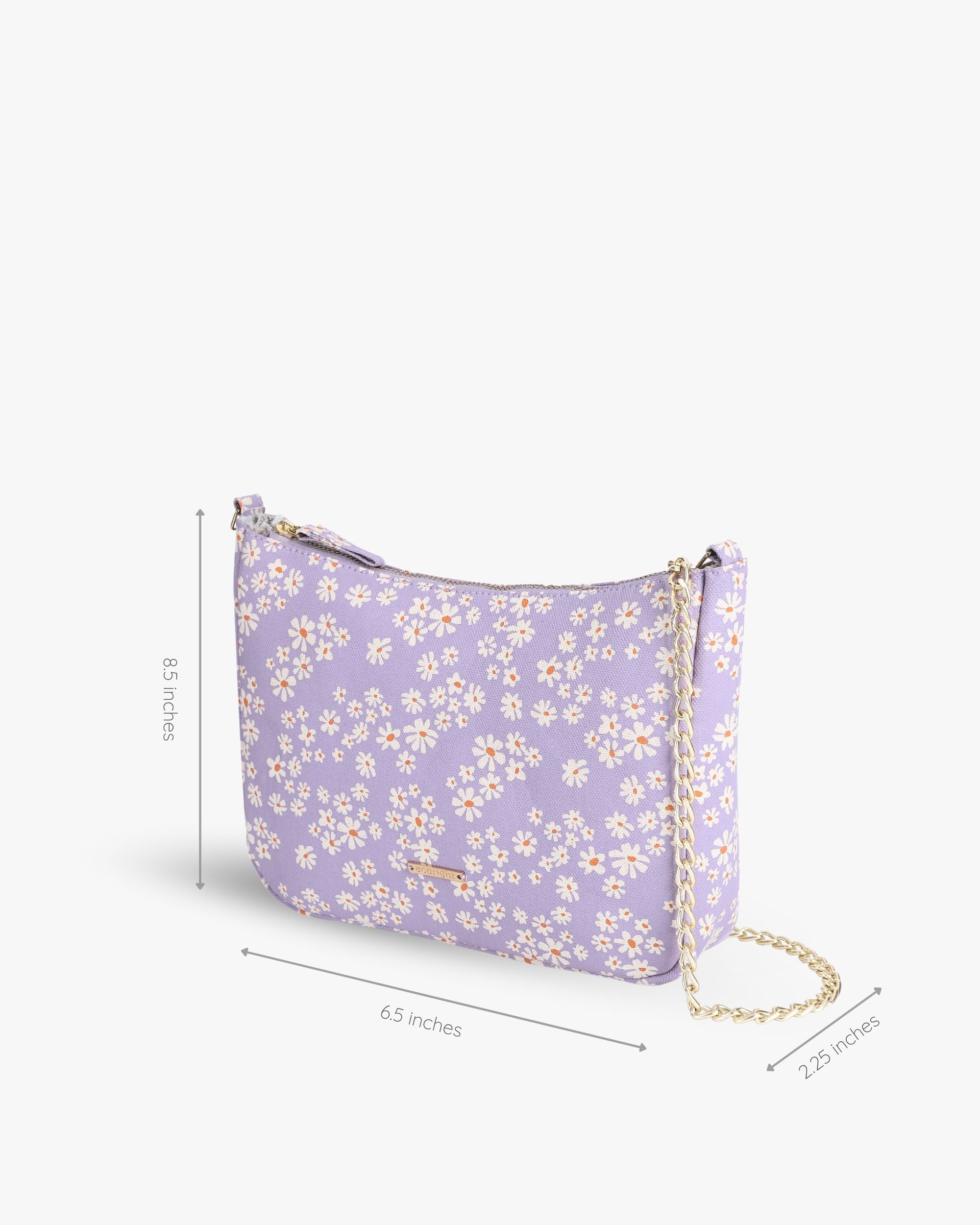 Women sling bags, Cute bags for girls, Organic cotton, Cross bags, Side bags, Shoulder purse for woman, Lilac color bag, Ecoright