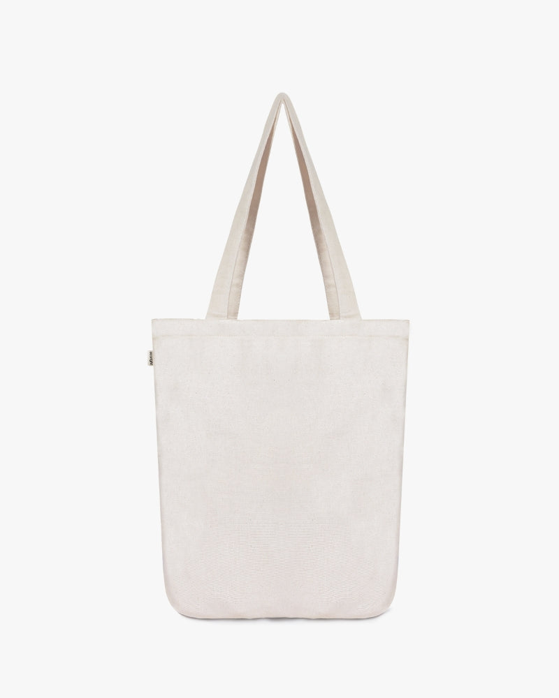 Cloth tote outlet bag with zipper