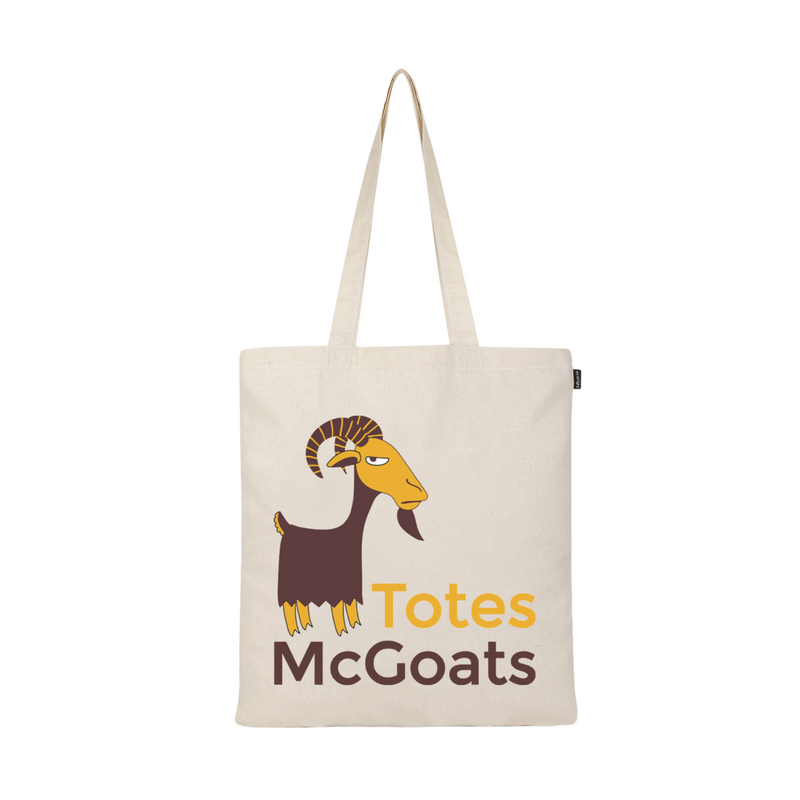 SIMPLE TOTE BAG - MC. GOATS- NATURAL