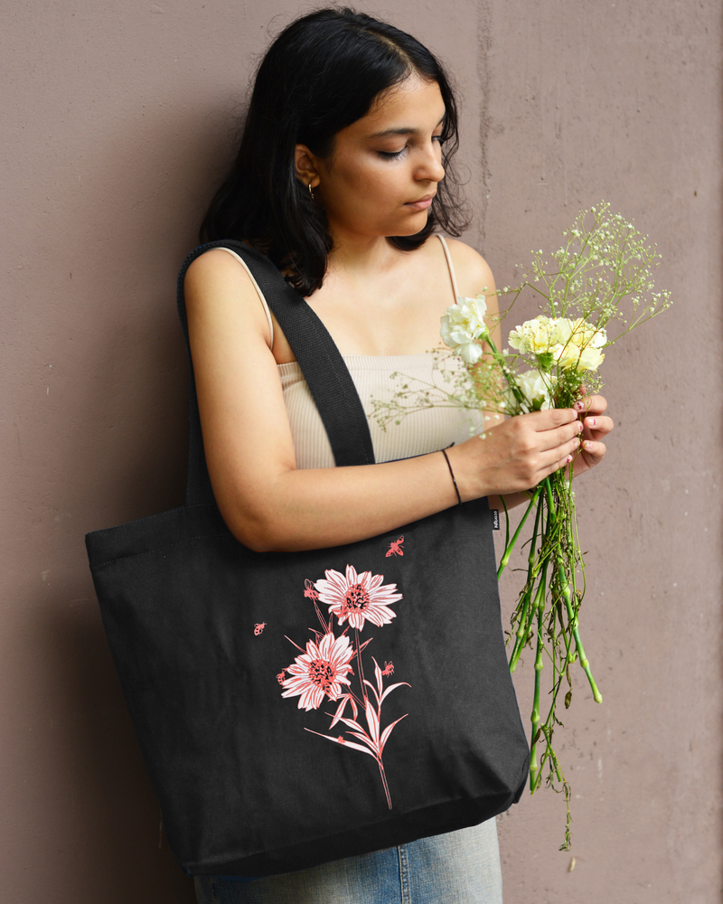 Happy Flowers (Black)