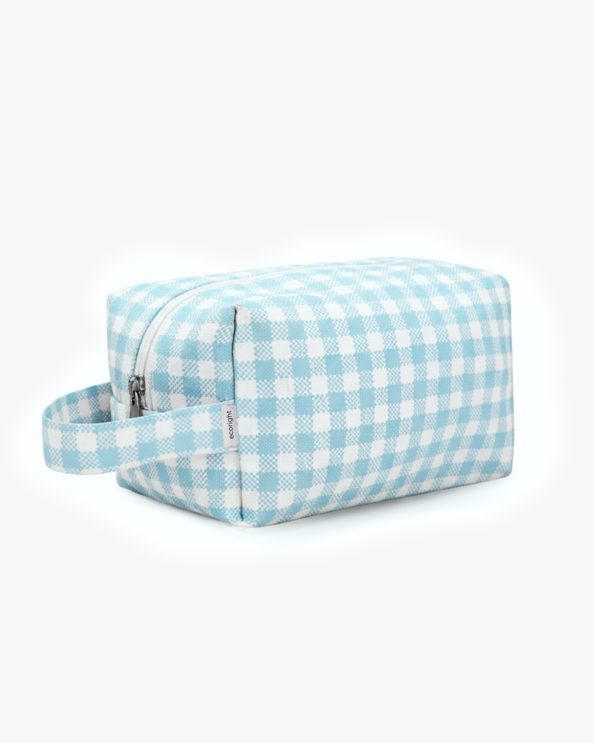 Gingham (Blue) Travel Pouch