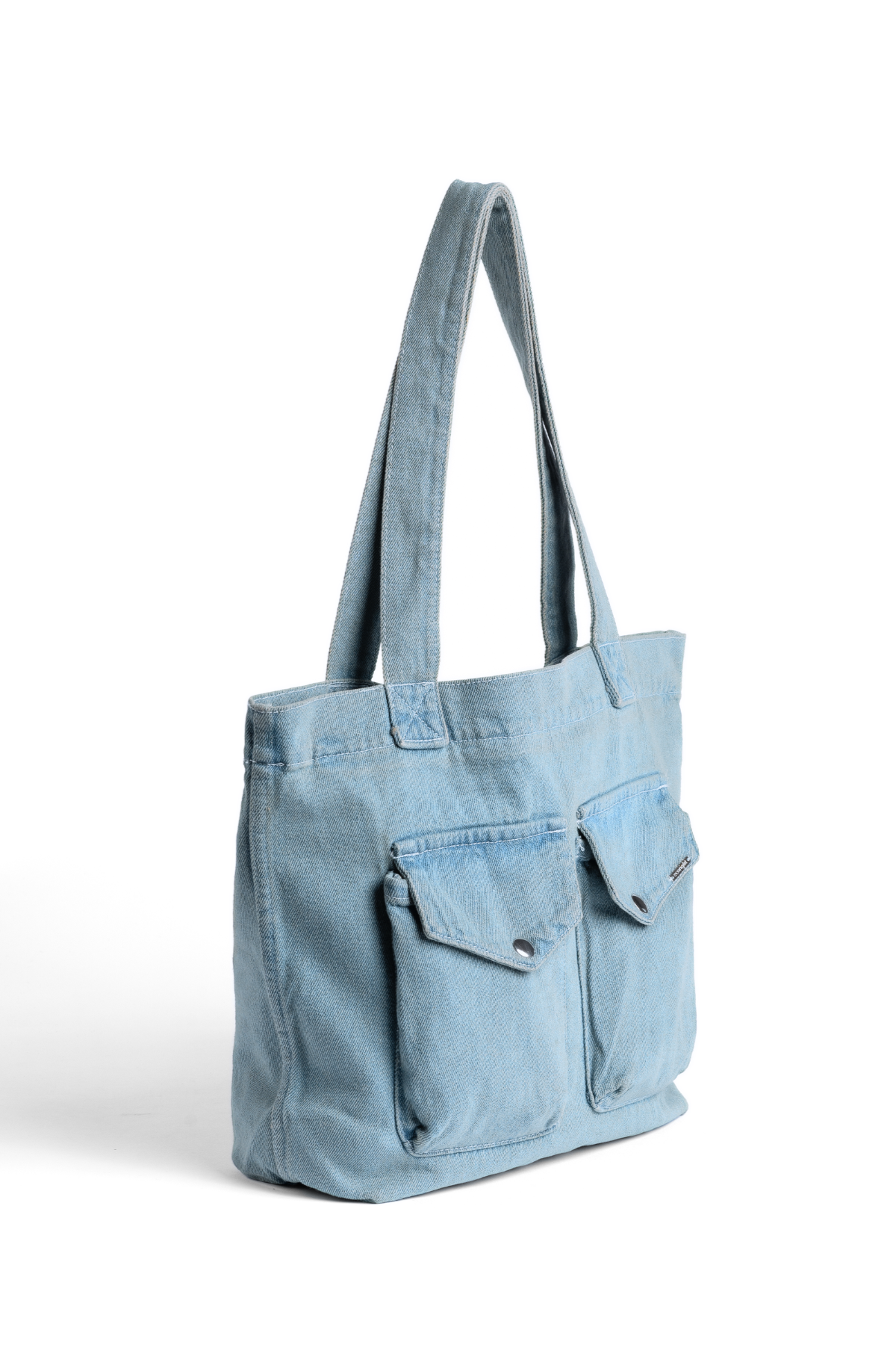 April Denim Tote Bag