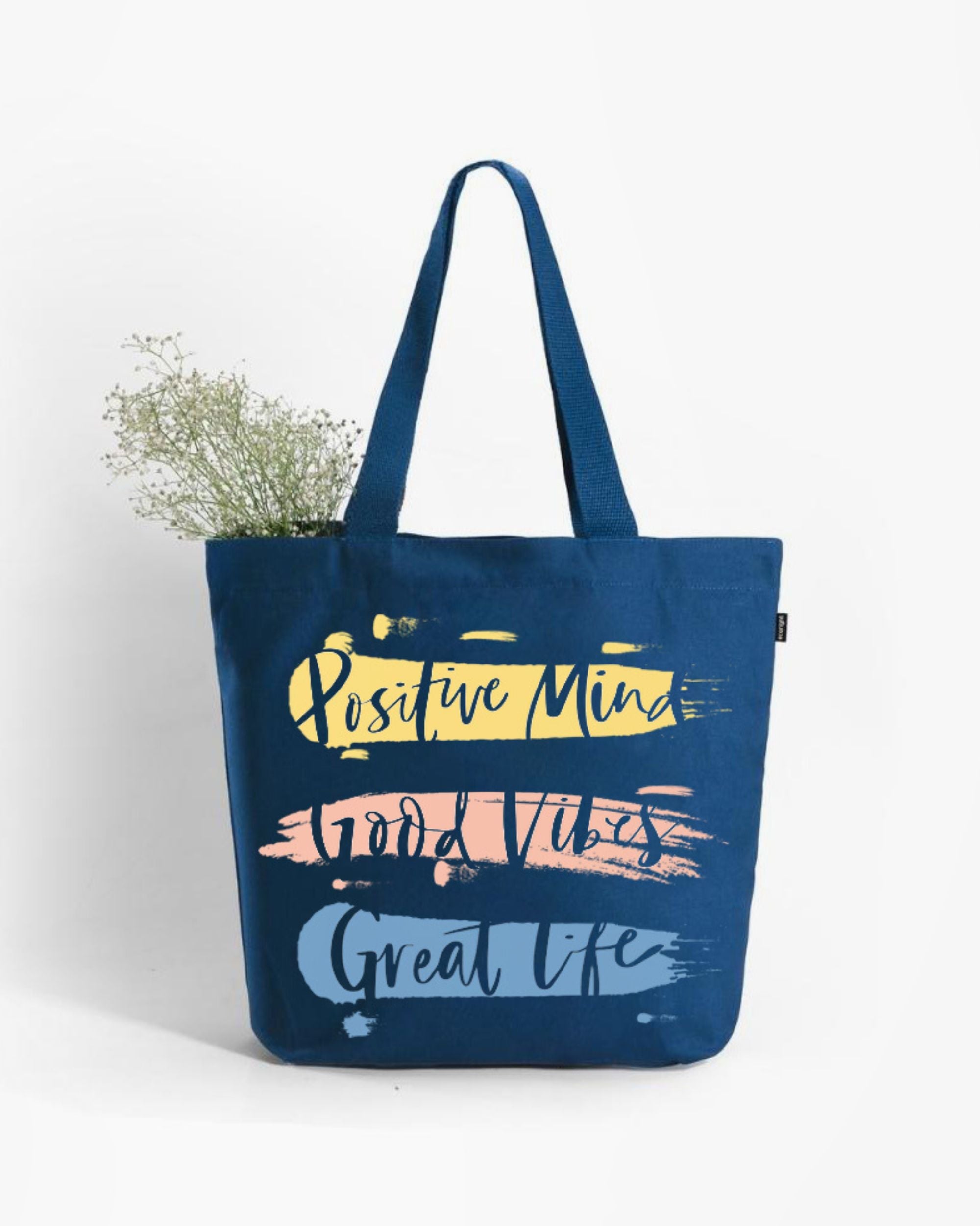 Pinterest Inspired Tote Bag for Girls Good Vibes ecoright