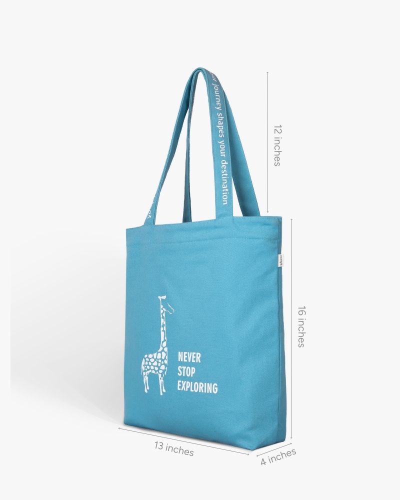 Cute Printed Cotton Tote Bag Eternal Explorer ecoright