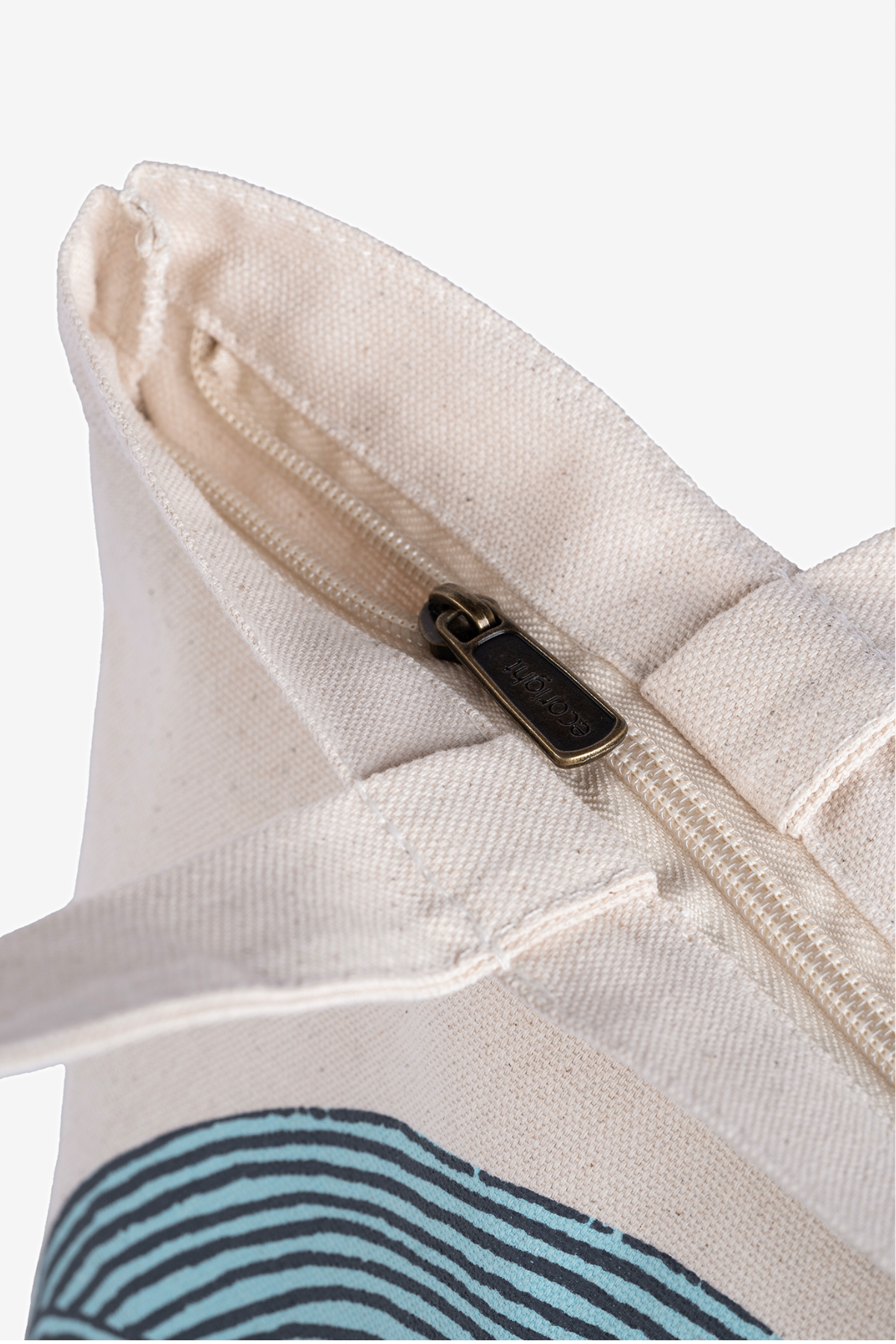 Whale Doodle Zipper Tote Bag