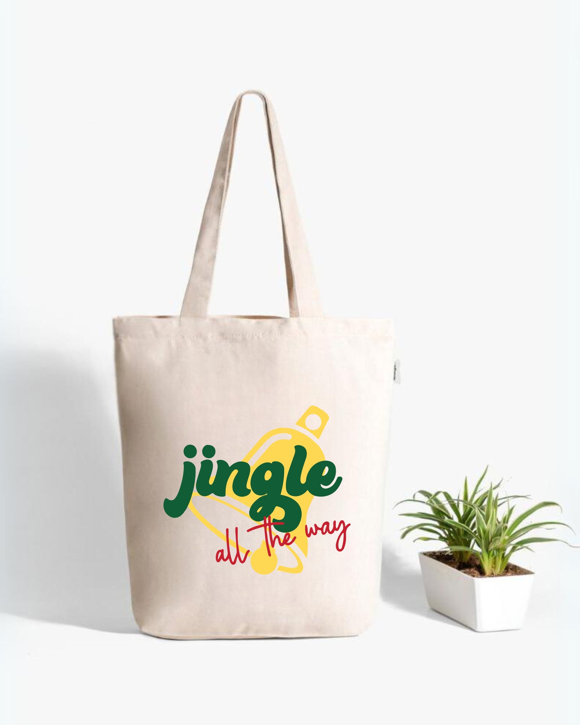 Zipper Tote Bag - Jingle Days