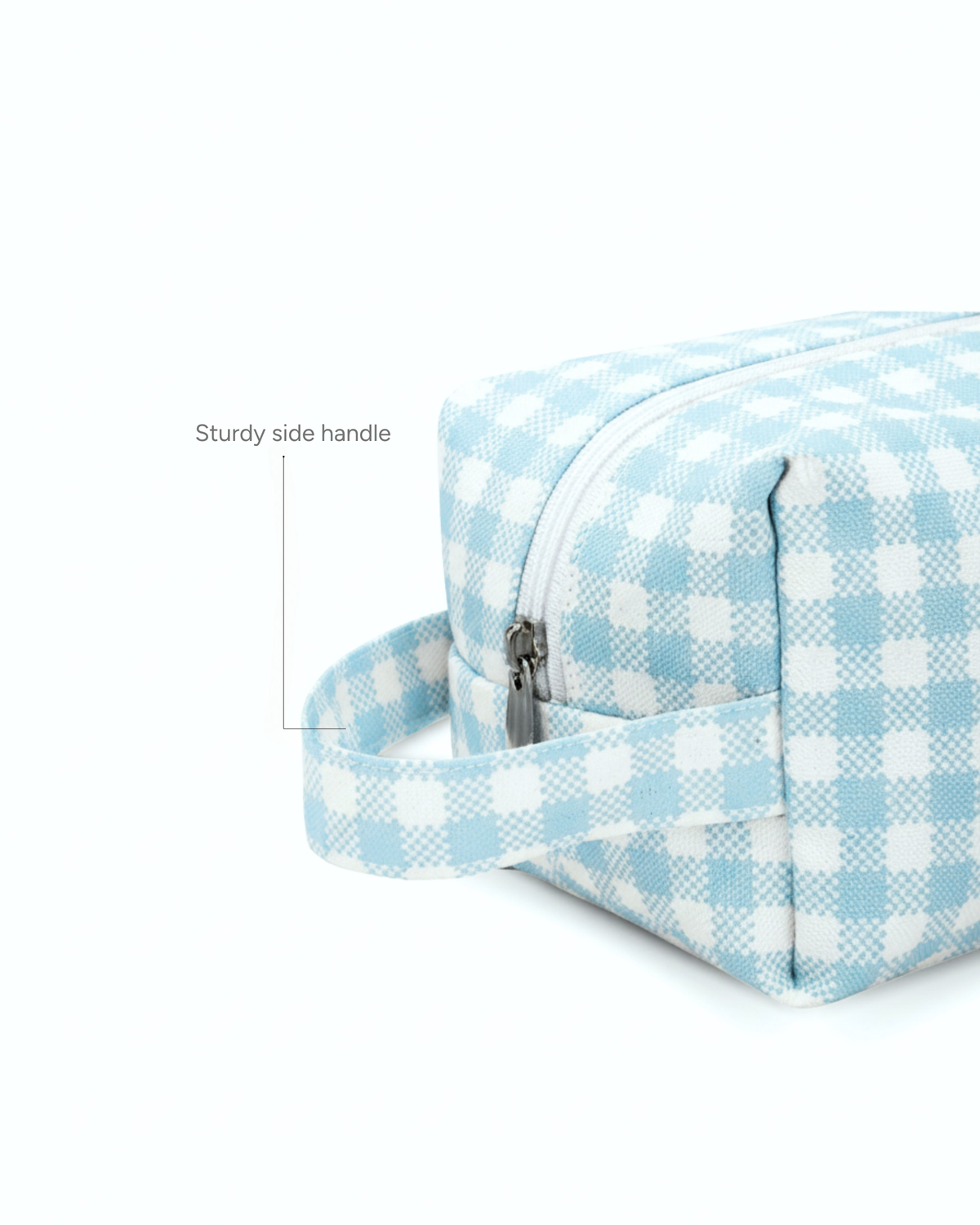 Gingham (Blue) Travel Pouch