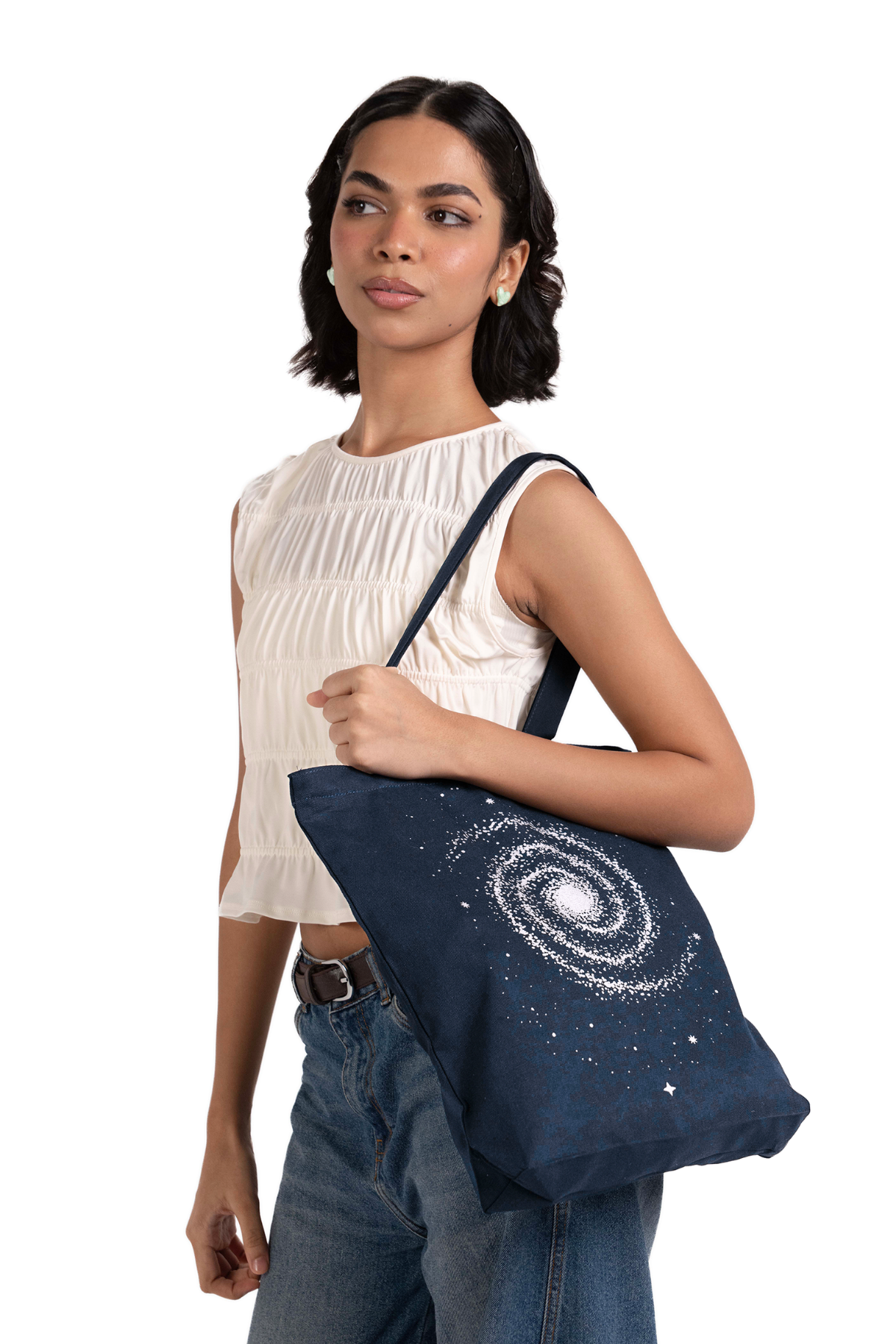 The Milky way Zipper Tote Bag