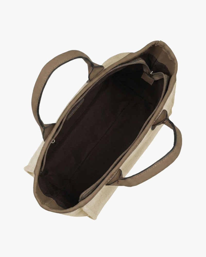 Oat Milk handbag with a clean design, suitable for work and daily routines