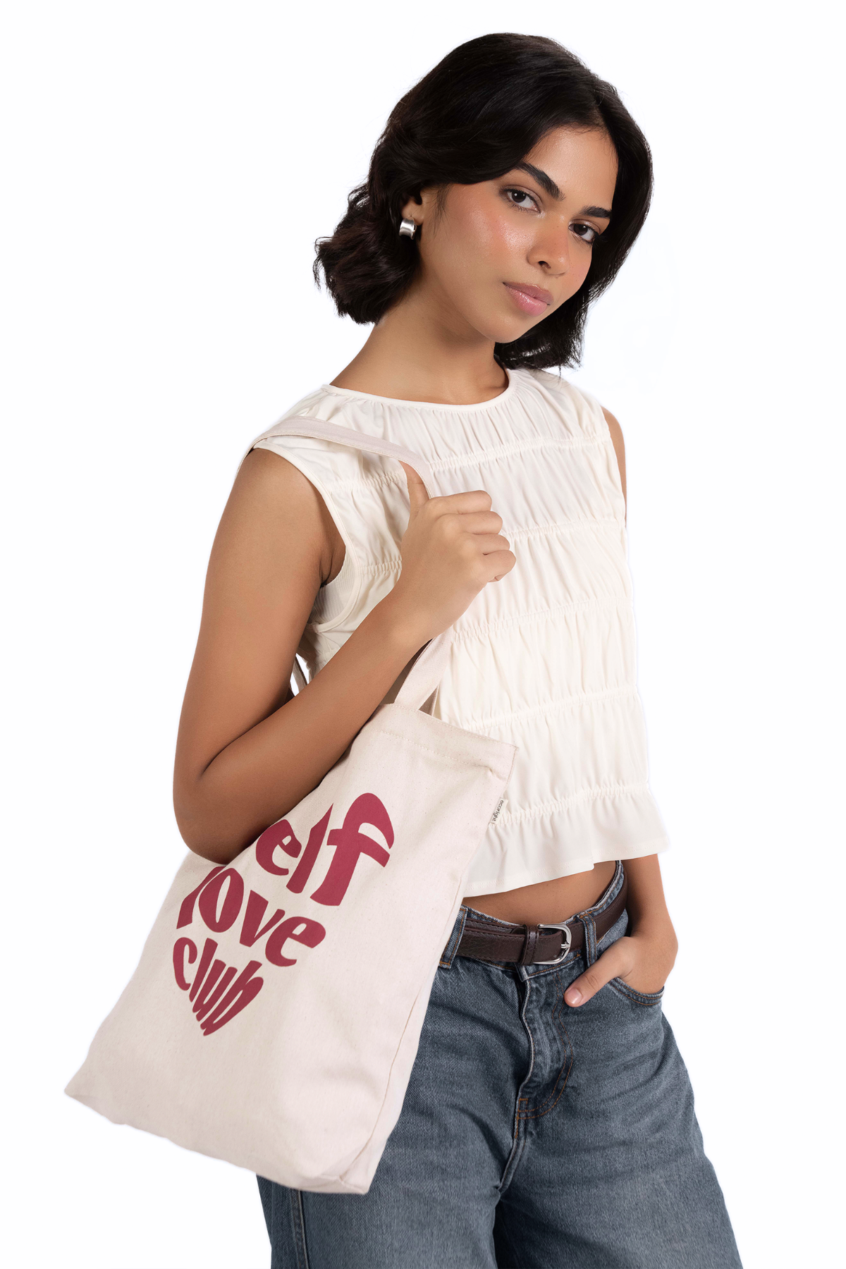 Self Love Zipper Tote Bag