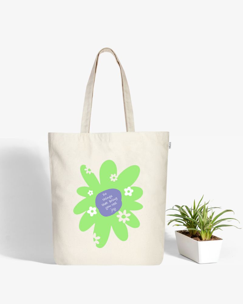 Zipper Tote Bag - Wild Flower