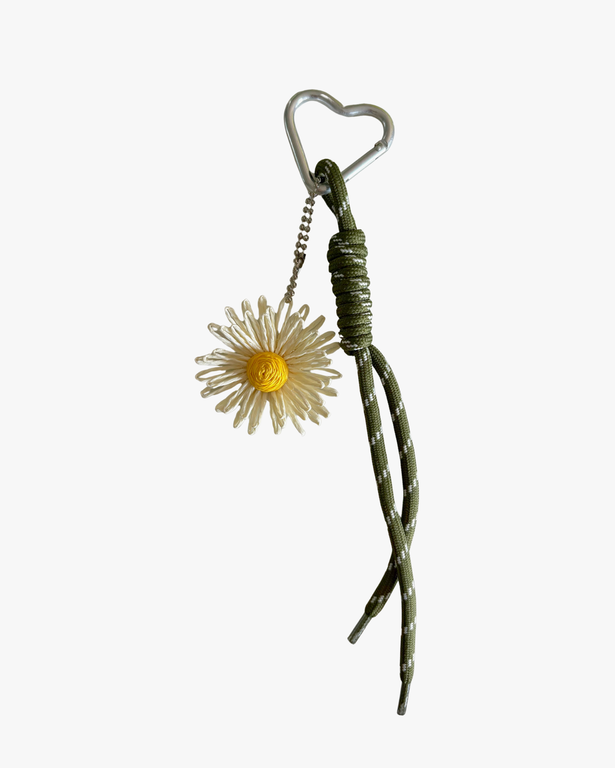 daisy crochet floral bag charm