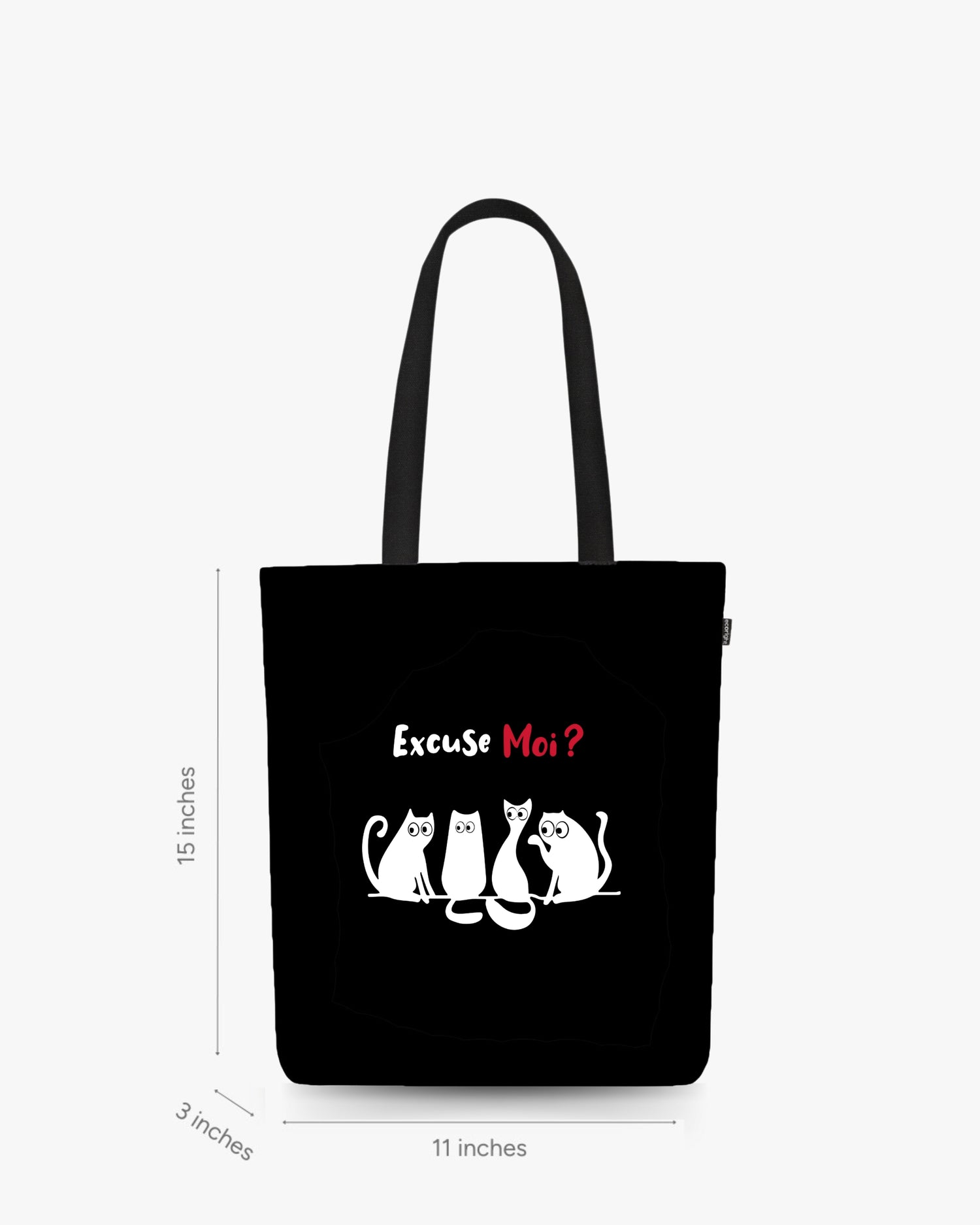 Zipper Tote Bag - Paws Off