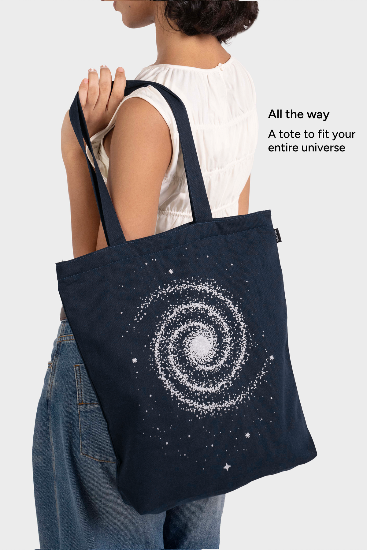 The Milky way Zipper Tote Bag