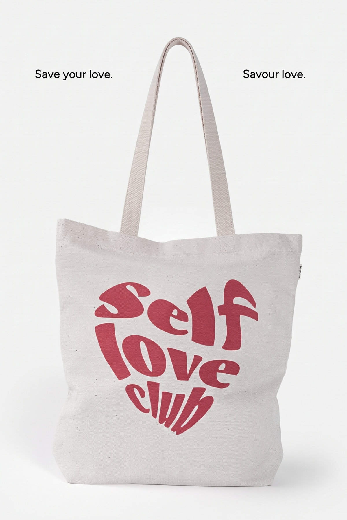 Self Love Zipper Tote Bag