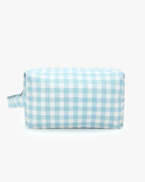 Gingham (Blue) Travel Pouch