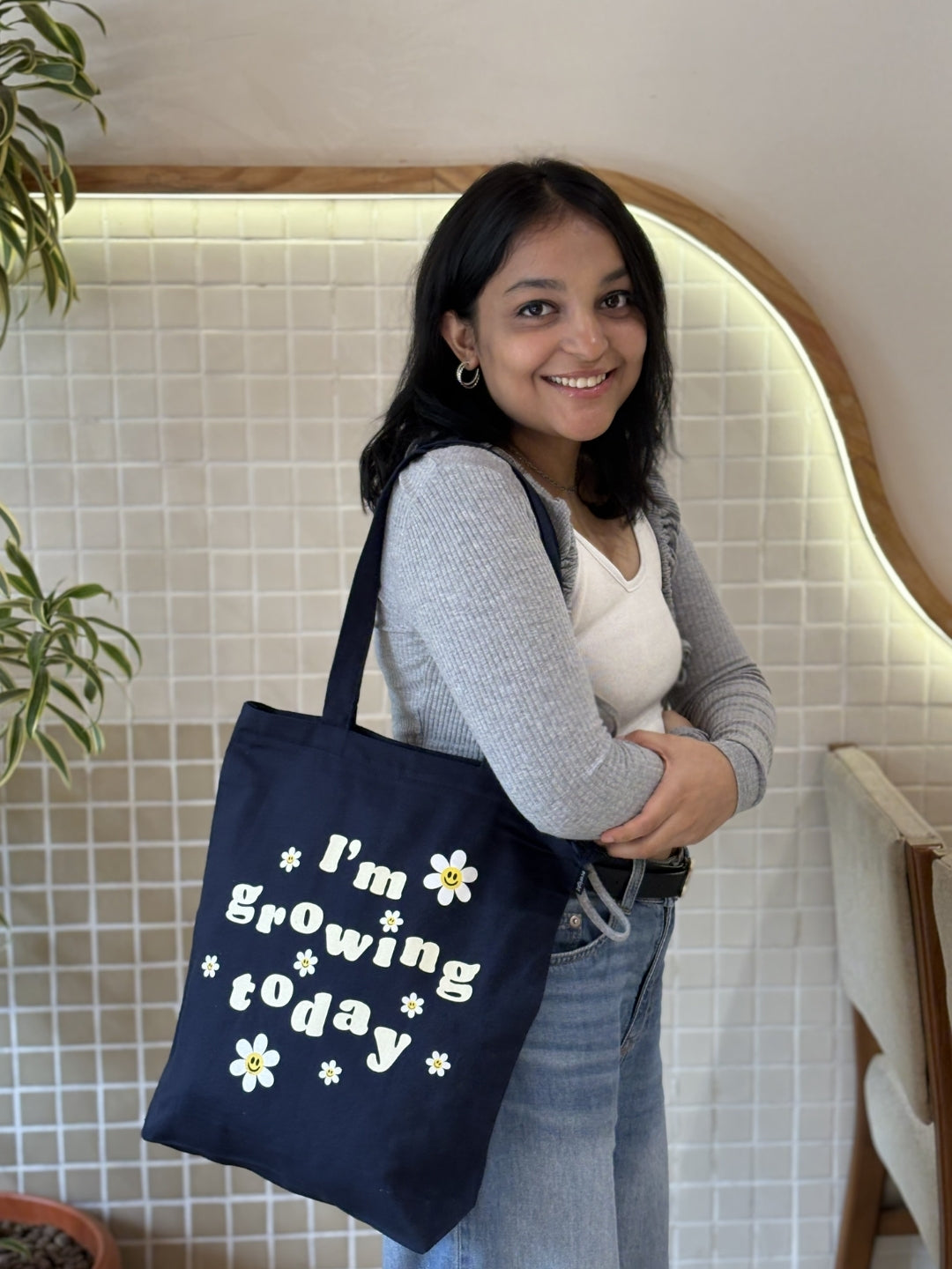 Zipper Tote Bag - Growing Wonder