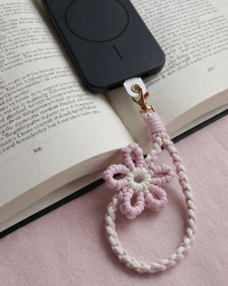 Petal Crochet Phone Charm