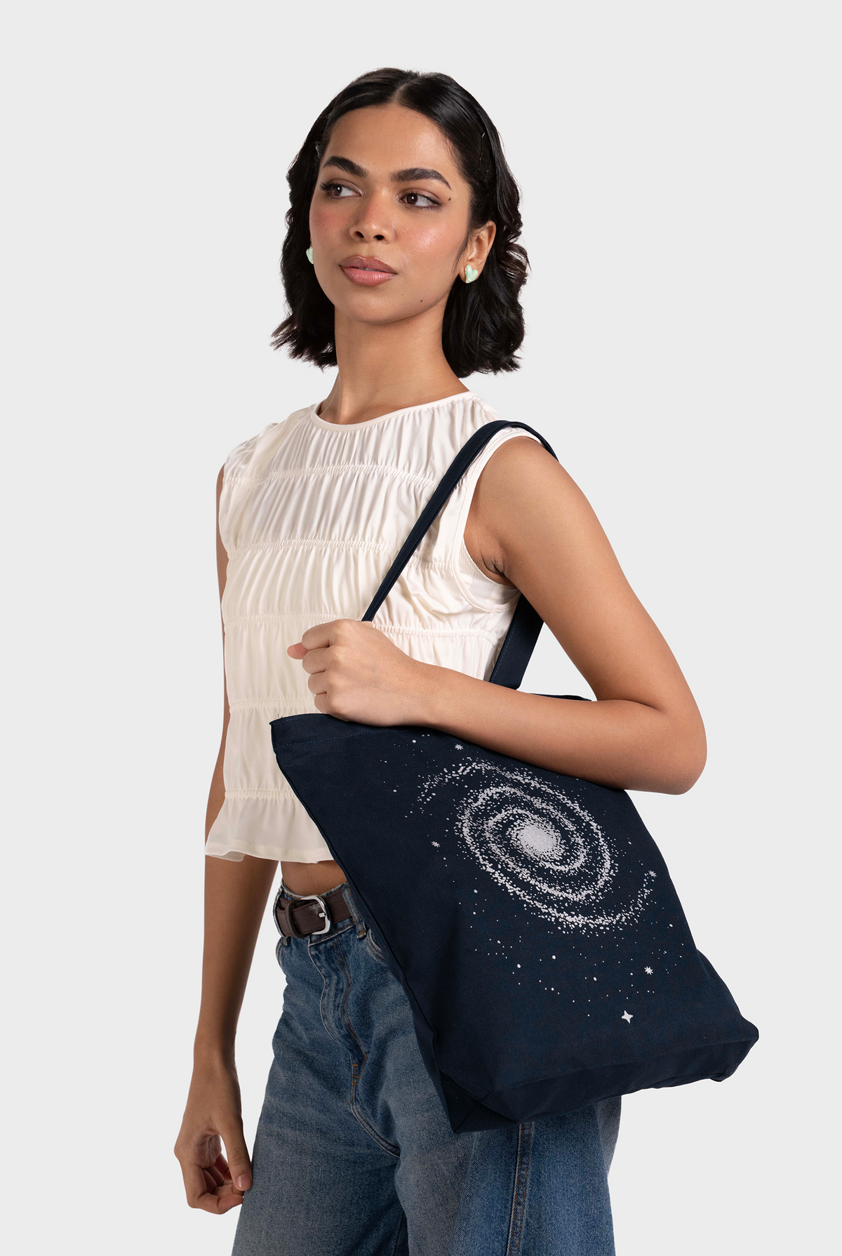 The Milky way Zipper Tote Bag
