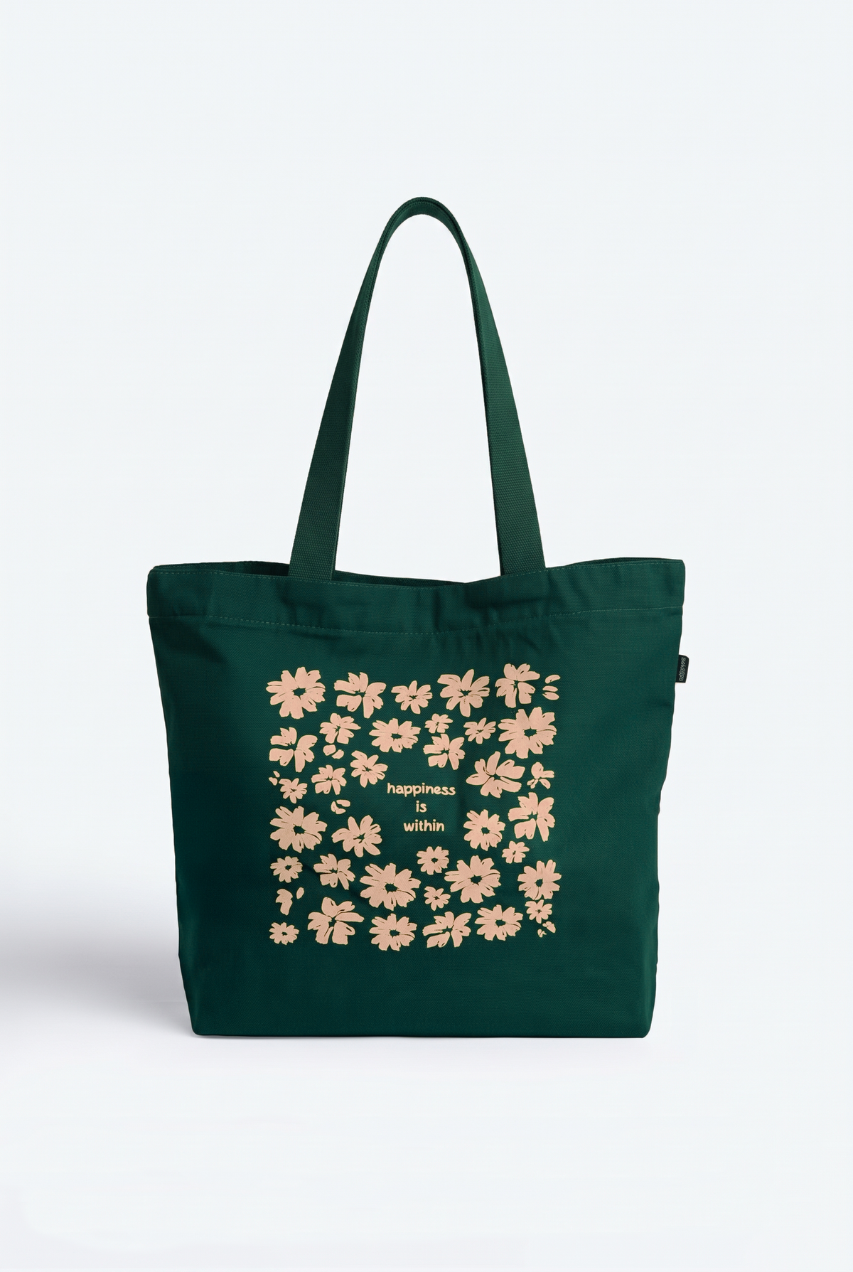 Perfectly Peachy Large Zipper Tote Bag
