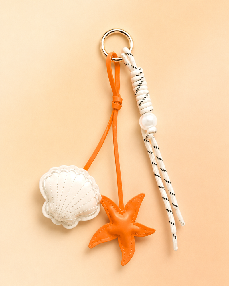 Coral Bag Charm