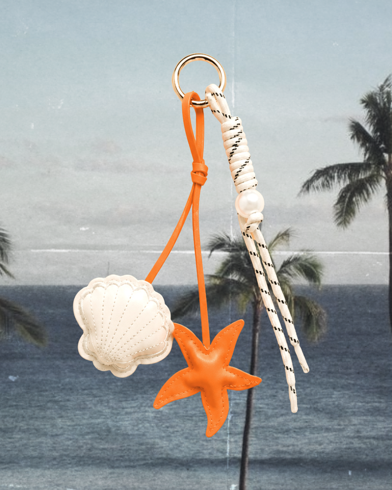 Coral Bag Charm